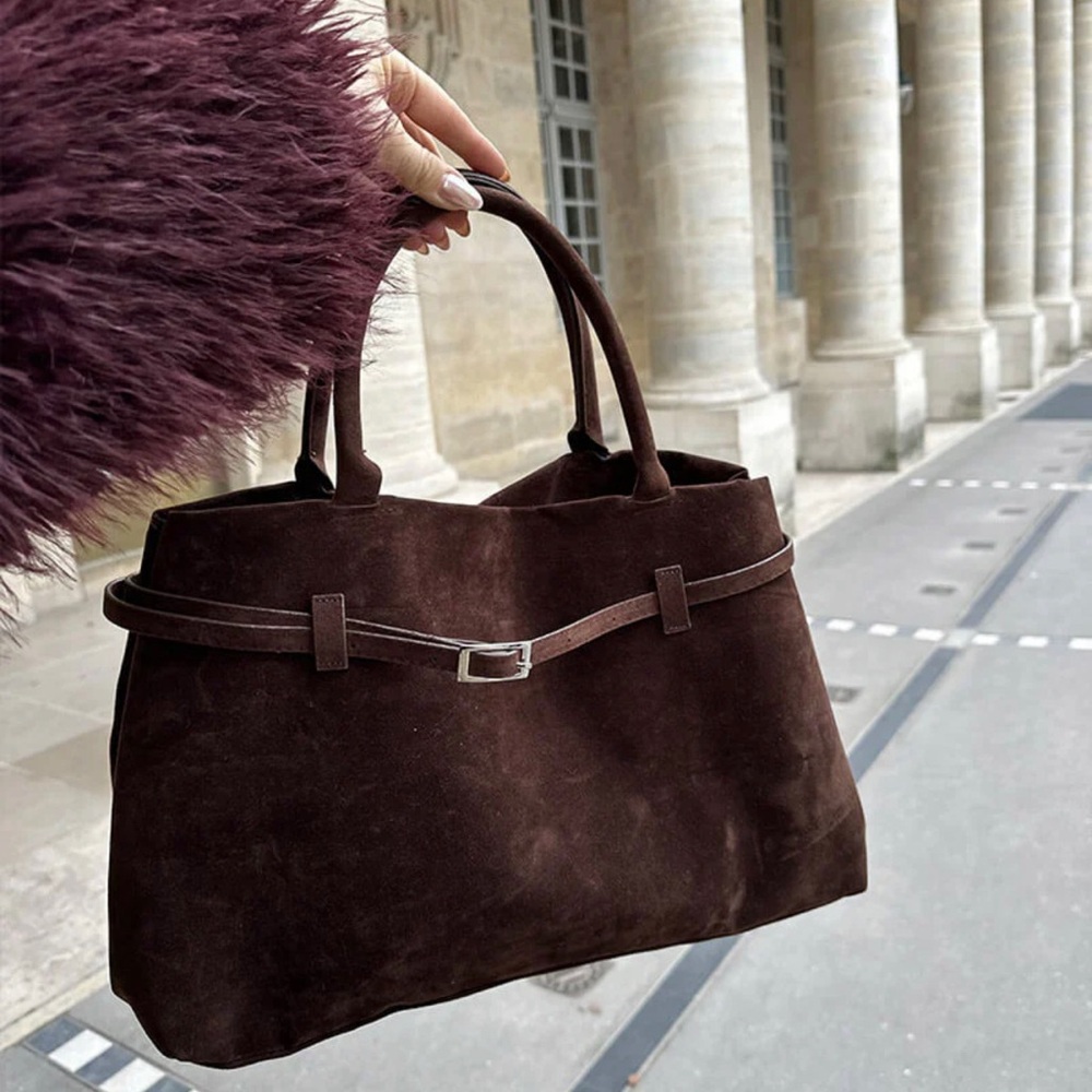 Brown suede Soera bag
